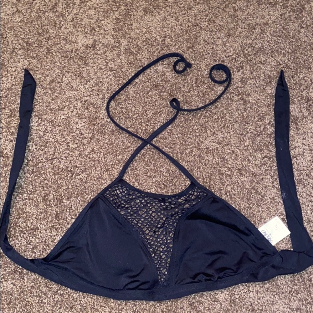 Black bikini top swimsuit